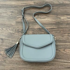 Gray Crossbody Bag